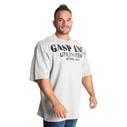 GASP Iron Thermal Tee Grey Melange