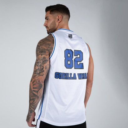 Gorilla Wear San Mateo Jersey Tank Top white/blue