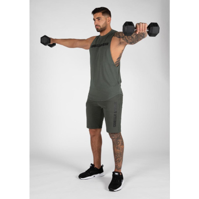 Gorilla Wear Milo Drop Armhole Tank Top green Gorilla Wear Milo Drop Armhole Tank Top green