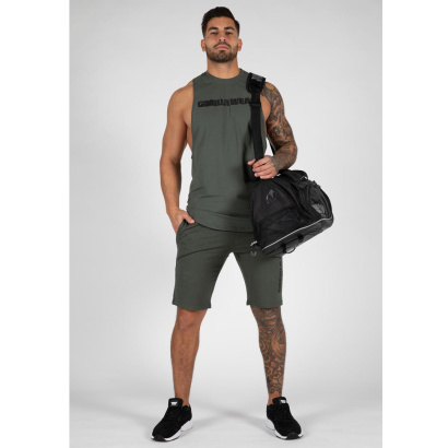 Gorilla Wear Milo Drop Armhole Tank Top green Gorilla Wear Milo Drop Armhole Tank Top green