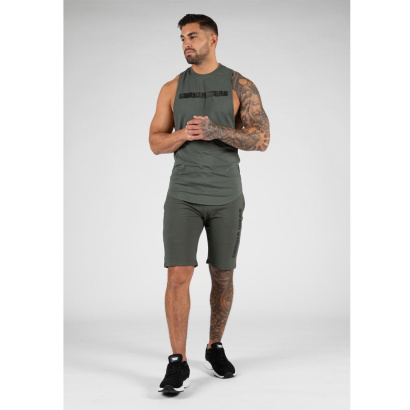 Gorilla Wear Milo Drop Armhole Tank Top green Gorilla Wear Milo Drop Armhole Tank Top green