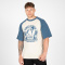 Gorilla Wear Logan Oversized T-Shirt beige/blue Gorilla Wear Logan Oversized T-Shirt beige/blue