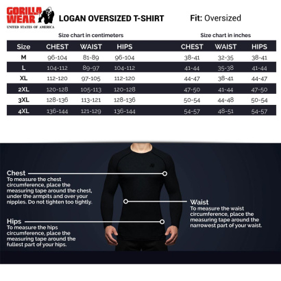 Gorilla Wear Logan Oversized T-Shirt beige/blue Gorilla Wear Logan Oversized T-Shirt beige/blue