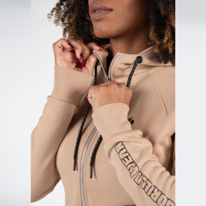 Gorilla Wear Marion Zipped Hoodie beige