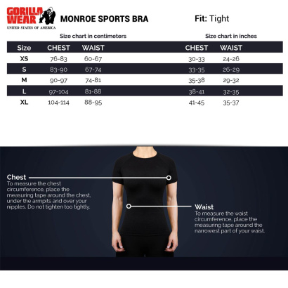 Gorilla Wear Monroe Sports Bra Black