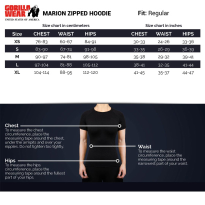 Gorilla Wear Marion Zipped Hoodie black Gorilla Wear Marion Zipped Hoodie black