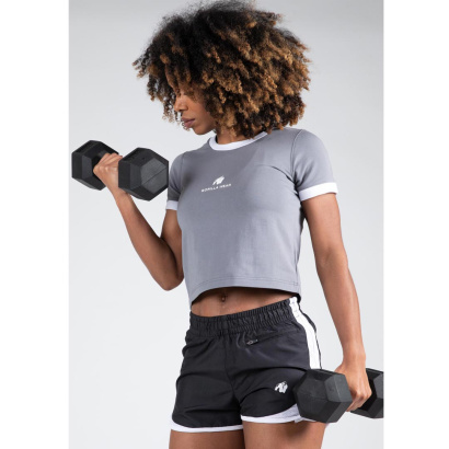 Gorilla Wear New Orleans Cropped T-Shirt grey