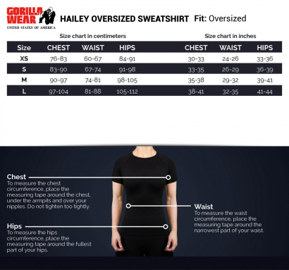 Gorilla Wear Hailey Oversized Sweatshirt black