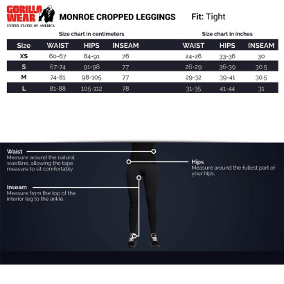 Gorilla Wear Monroe Cropped Leggings grey Gorilla Wear Monroe Cropped Leggings grey