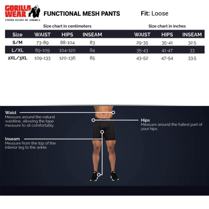 Gorilla Wear Functional Mesh Pants Black/Green