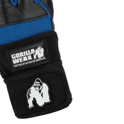 Gorilla Wear Dallas Wrist Wraps Gloves Black/Blue Gorilla Wear Dallas Wrist Wraps Gloves Black/Blue
