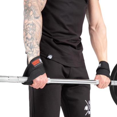 Gorilla Wear Figure 8 Lifting Straps Black