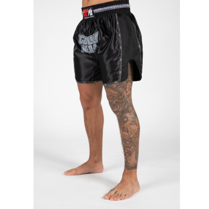 Gorilla Wear Piru Muay Thai Shorts Black