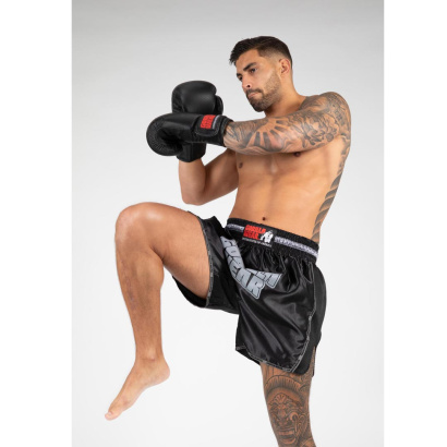 Gorilla Wear Piru Muay Thai Shorts Black