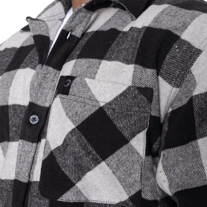 GASP Heavy Flannel shirt Grey/Black