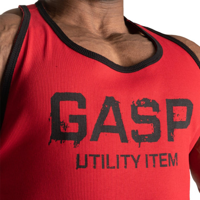 GASP Ribbed T-back Chili Red