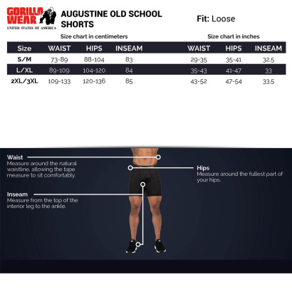 Gorilla Wear Augustine Old School Shorts Black/Red