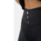 NEBBIA High Waist Glossy Look Bubble Butt Pants Vulcanic Black