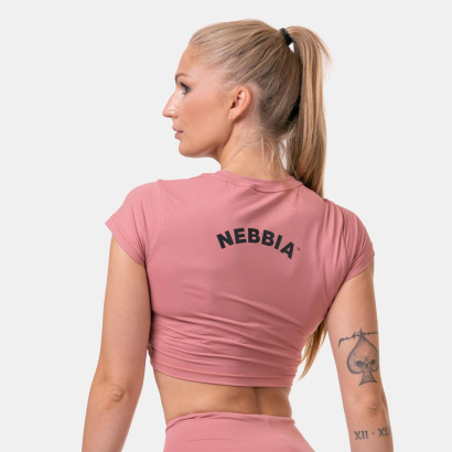 NEBBIA Sporty Crop Top Old Rose