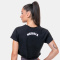 NEBBIA Loose Sporty Crop Top Black