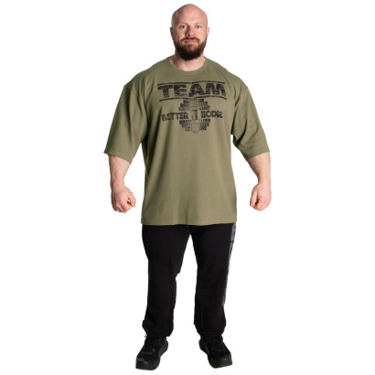 Better Bodies Team Iron Thermal Tee Washed Green Better Bodies Team Iron Thermal Tee Washed Green