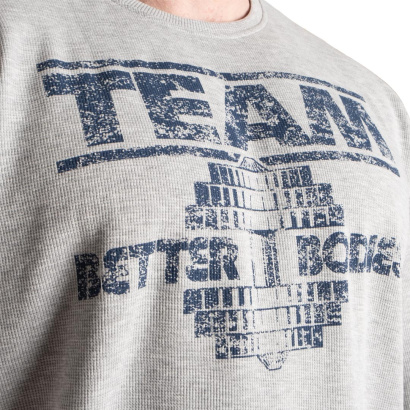 Better Bodies Team Iron Thermal Tee Grey Melange Better Bodies Team Iron Thermal Tee Grey Melange