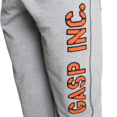 GASP Division Sweatpants Light Grey Melange/Flame