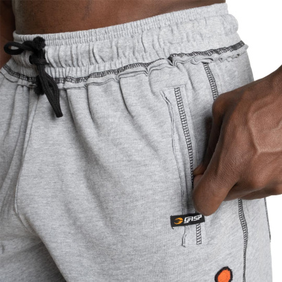 GASP Division Sweatpants Light Grey Melange/Flame