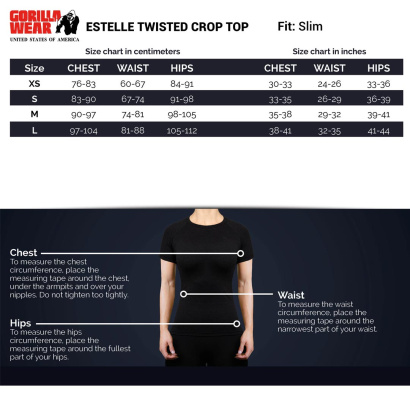 Gorilla Wear Estelle Twisted Crop Top Black Gorilla Wear Estelle Twisted Crop Top Black