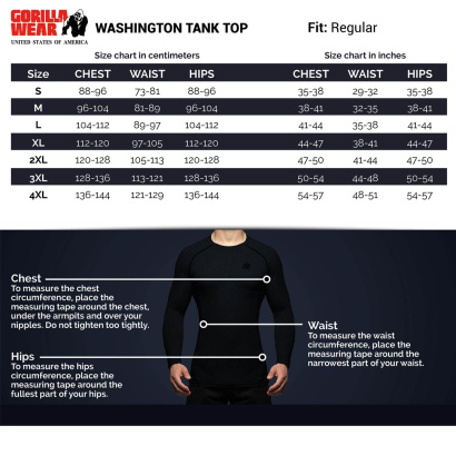 Gorilla Wear Washington Tank Top Blue Gorilla Wear Washington Tank Top Blue
