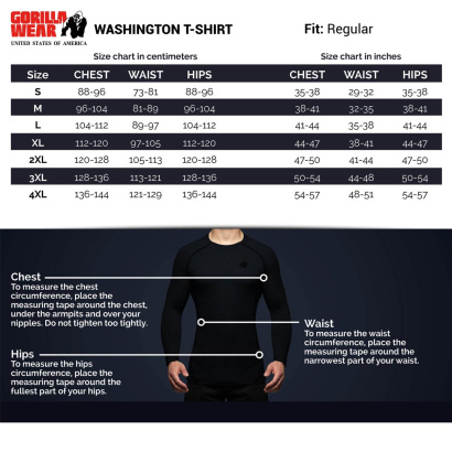 Gorilla Wear Washington T-Shirt Black Gorilla Wear Washington T-Shirt Black