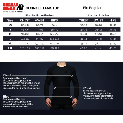 Gorilla Wear Hornell Tank Top Black/Red Gorilla Wear Hornell Tank Top Black/Red