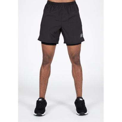 Gorilla Wear Modesto 2-In-1 Shorts Black