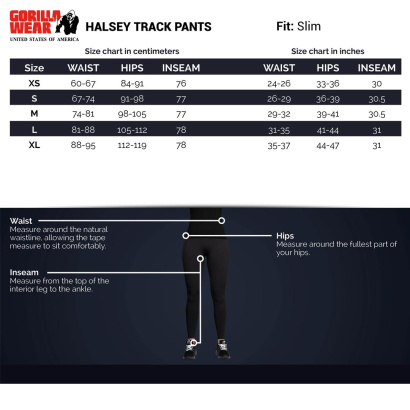 Gorilla Wear Halsey Track Pants Black