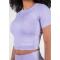 Gorilla Wear Selah Seamless Crop Top Lilac Gorilla Wear Selah Seamless Crop Top Lilac