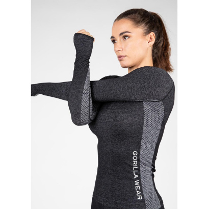 Gorilla Wear Selah Seamless Long Sleeve Black Gorilla Wear Selah Seamless Long Sleeve Black