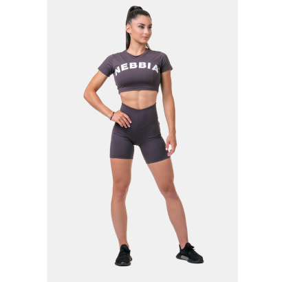 NEBBIA Fit Smart Biker Shorts Marron
