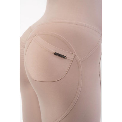 NEBBIA High Waist Bubble Butt Lifting Pants Cream