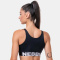 NEBBIA Smart Zip Front Sports Bra Black