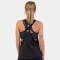 NEBBIA Sleeveless Loose Cross Back Tank Top Feeling Good Black