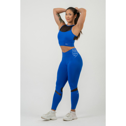 NEBBIA FIT Active High Waist Leggings Blue