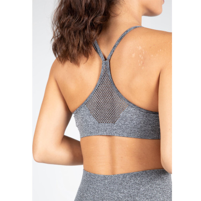 Gorilla Wear Quincy Seamless Sports Bra Grey Melange