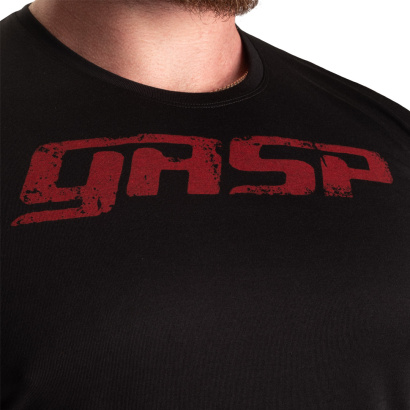 GASP Legacy Gym Tee Black/Red