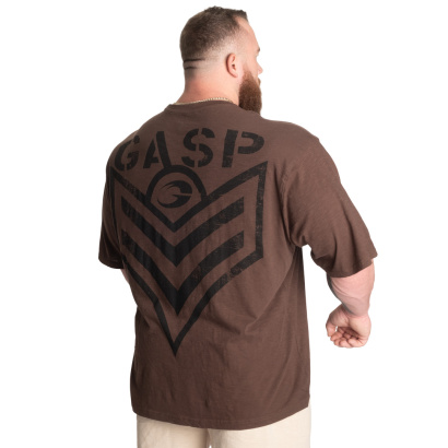 GASP Slub Iron Tee Washed Timber