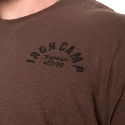 GASP Slub Iron Tee Washed Timber