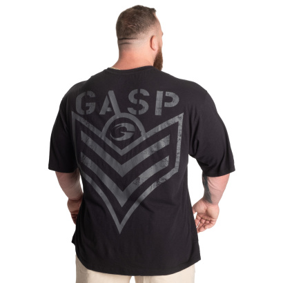 GASP Slub Iron Tee Washed Black
