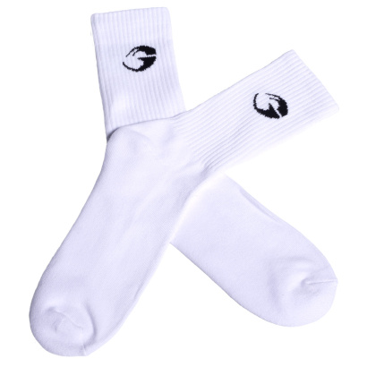 GASP Crew Socks White 1-p