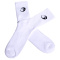 GASP Crew Socks White 1-p