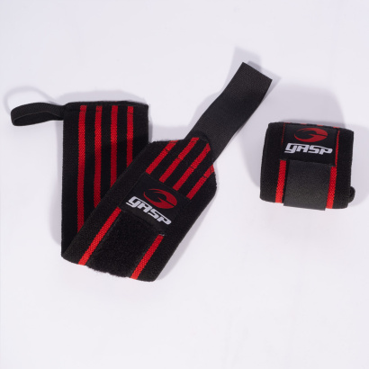 GASP Hardcore Wrist Wraps Black/Red GASP Hardcore Wrist Wraps Black/Red