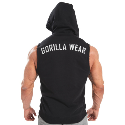 Gorilla Wear Marshall Sleeveless Hoodie Black